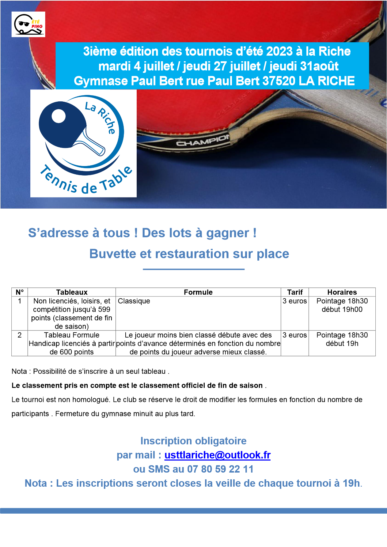 Tournoi US La Riche