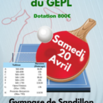 1er Tournoi Régional du GEPL